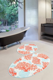 Mijölnir Juego de alfombras de baño Moss Djt Multicolor de 2 piezas